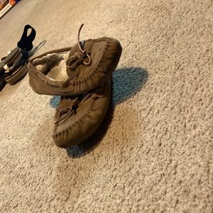 Brown shoes with lace